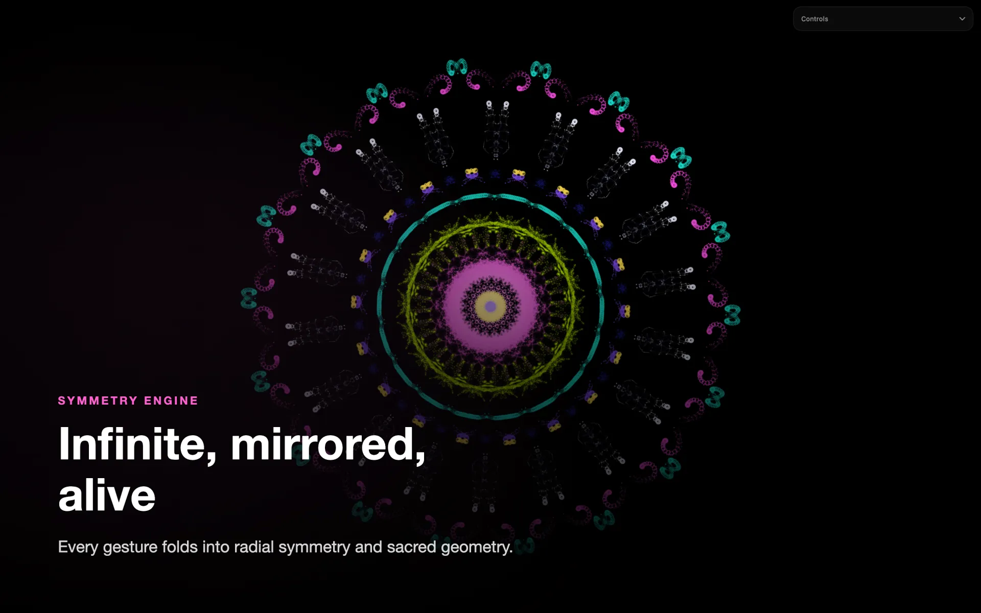 AuraCanvas for Mac — mesmerizing symmetry