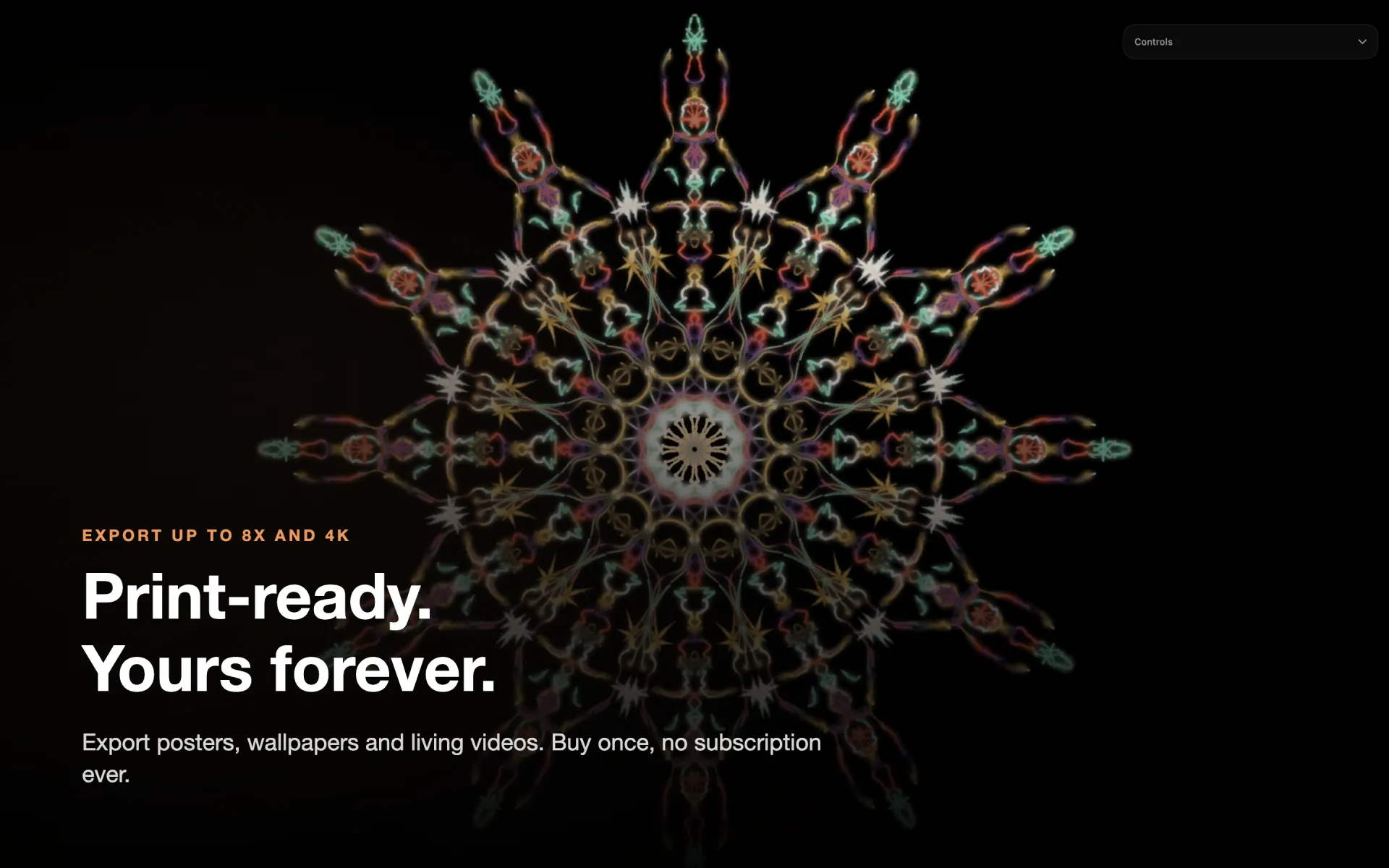 AuraCanvas for Mac — print-ready, yours forever
